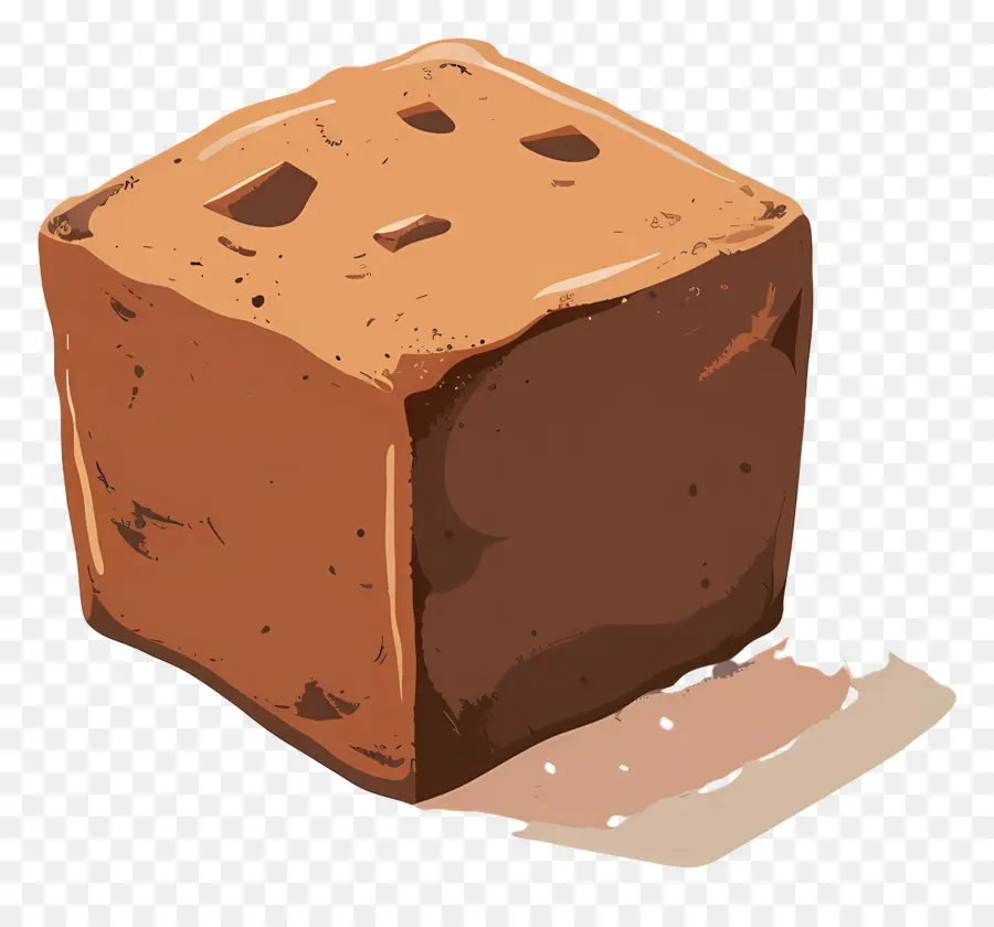 Fudge，Cubo Marrón PNG