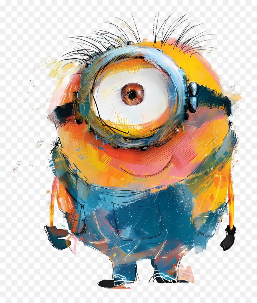 Despreciable Me Súbdito，Minion Colorido PNG