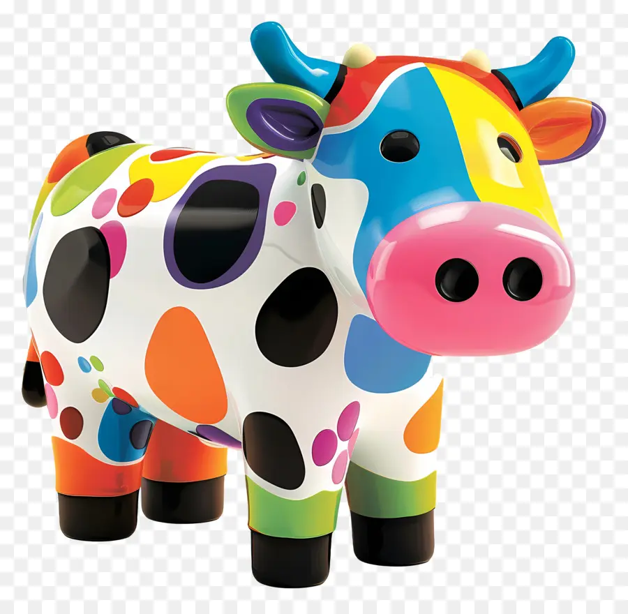 Vaca，Vaca Colorida PNG