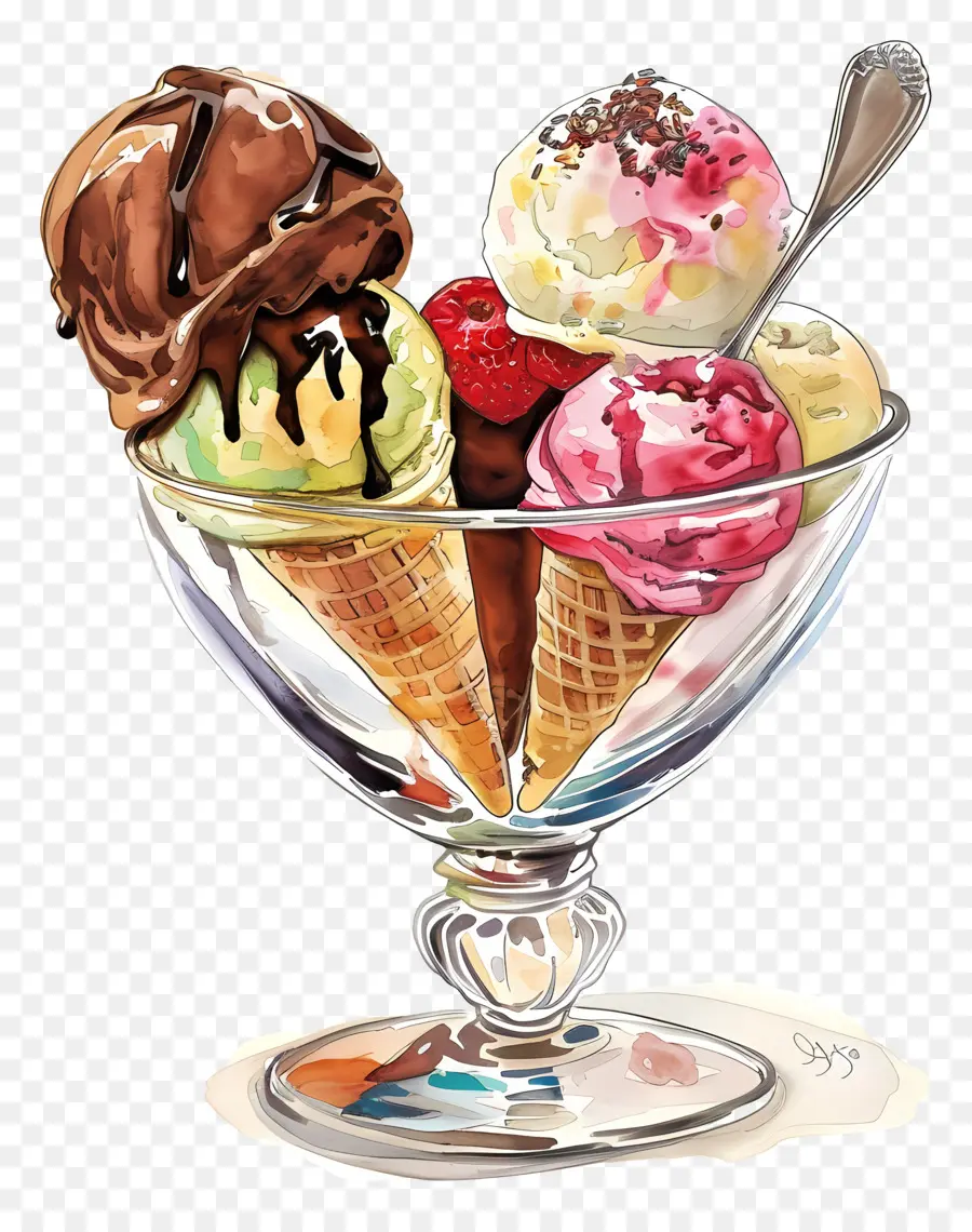 Helado，Copa De Helado PNG