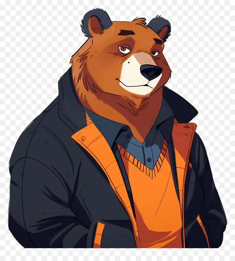 Oso，Oso En La Chaqueta PNG