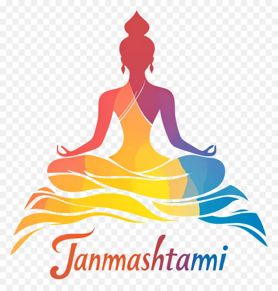 Janmashtami，Figura Meditadora PNG