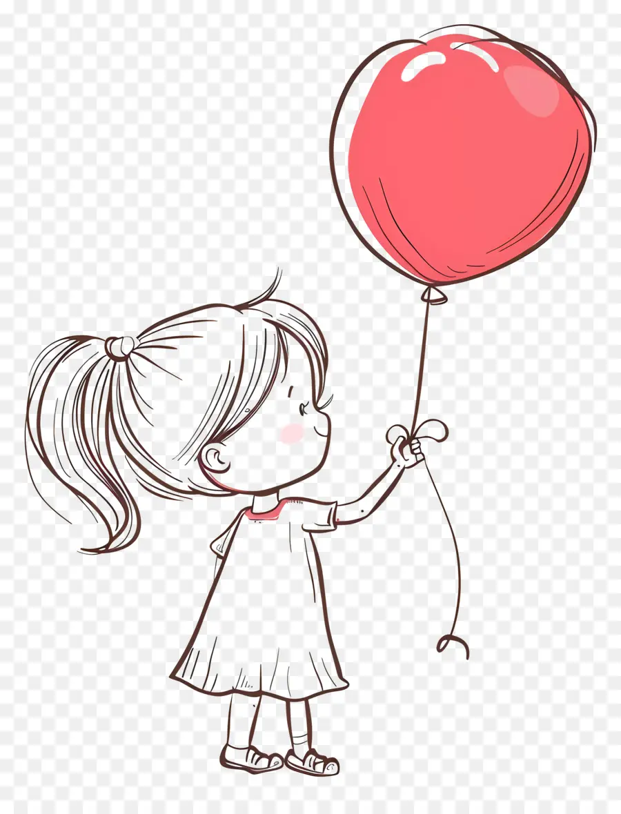 Niña，Niña Con Globo PNG