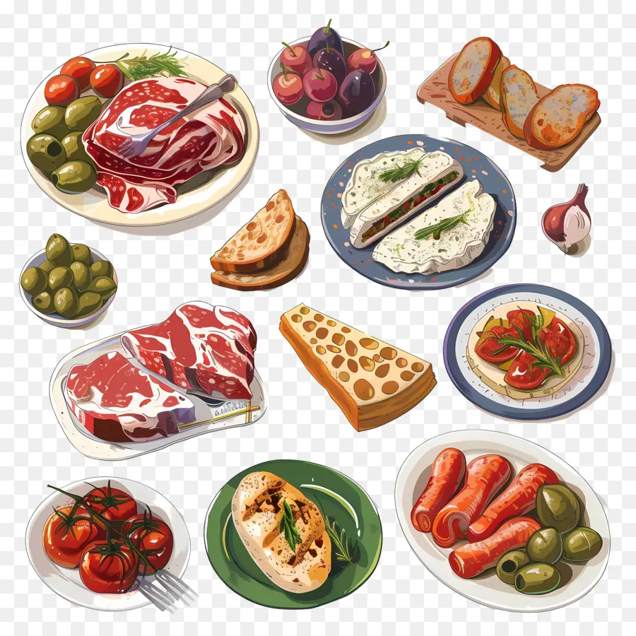 La Comida Española，Comida Surtida PNG