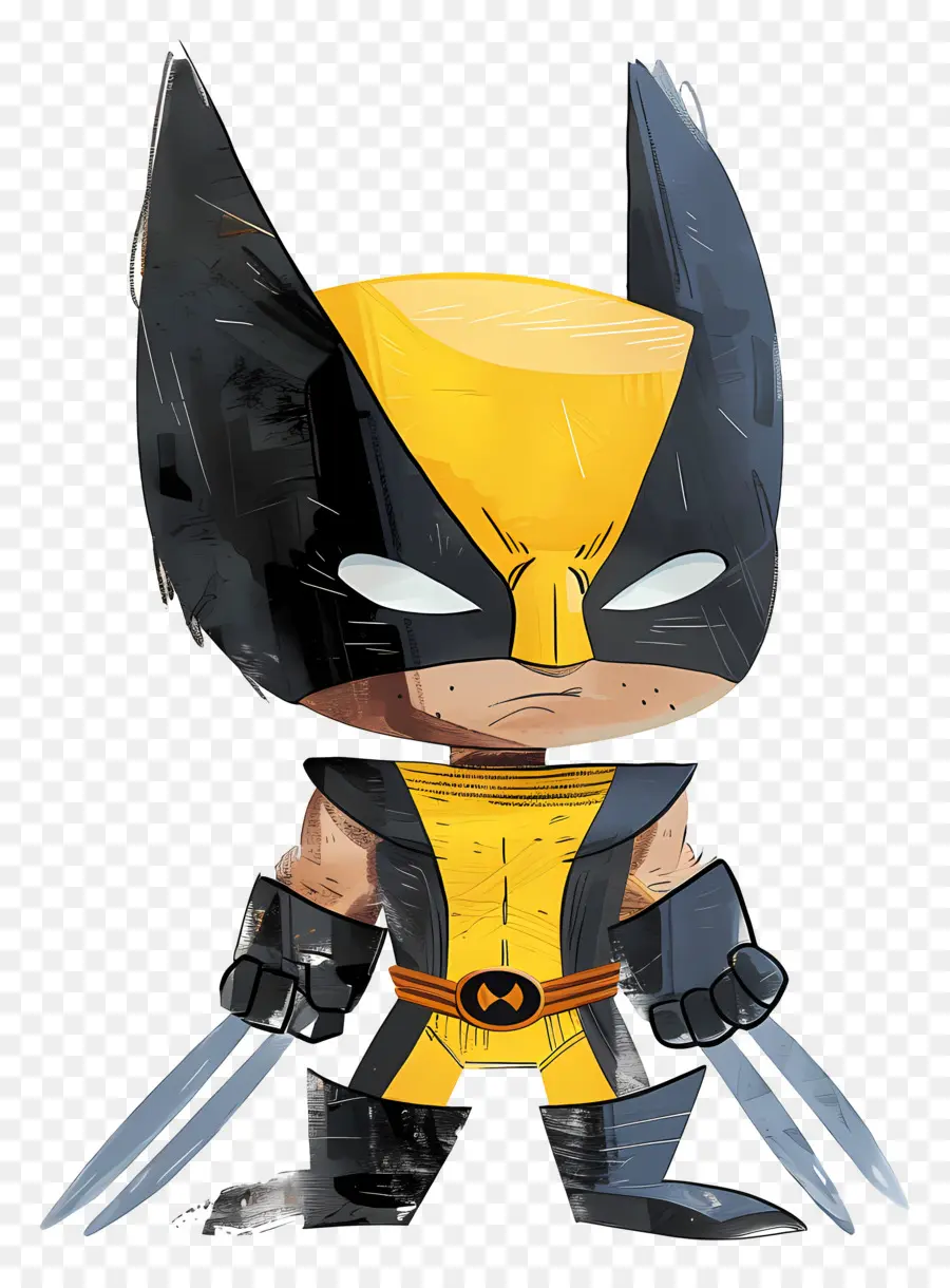 Wolverine，Chibi Wolverine PNG