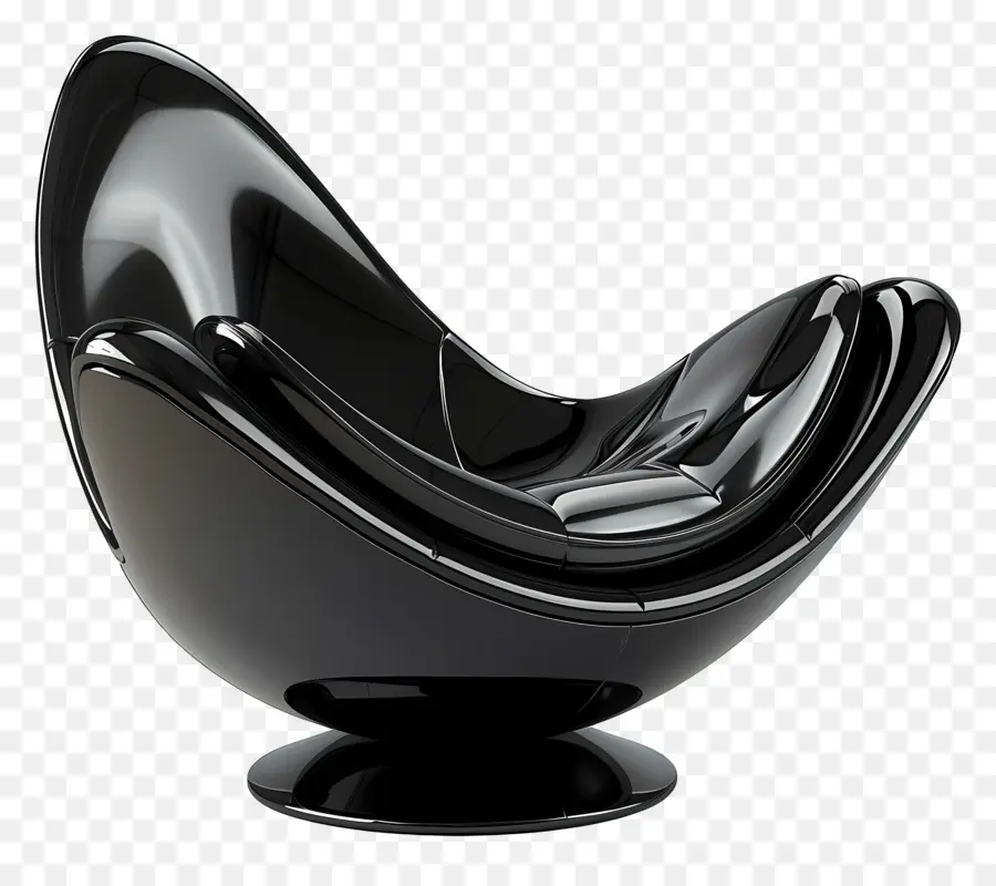 Silla Negra，Sillón Moderno PNG