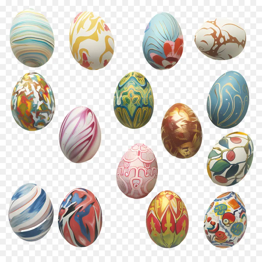 Los Huevos De Pascua，Huevos Decorados PNG