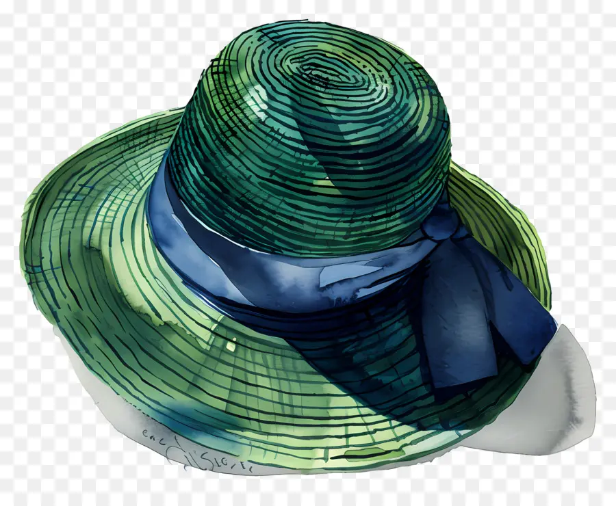 Sombrero De Verano，Sombrero Verde PNG