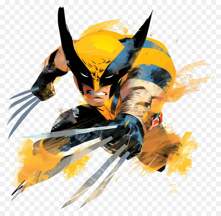 Wolverine，Superhéroe Con Garras PNG