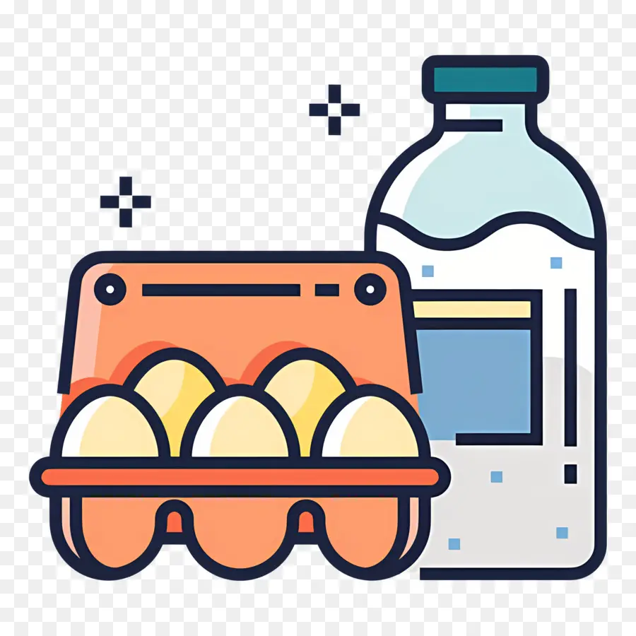 Leche Y Lácteos，Huevos Y Leche PNG