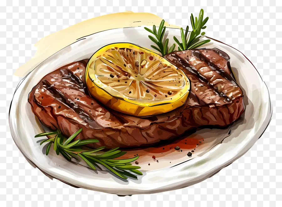 Filete，Filete Con Limón PNG