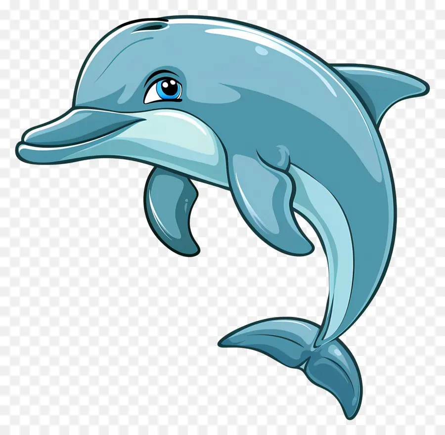 De Dibujos Animados De Los Delfines，La Ballena Azul PNG