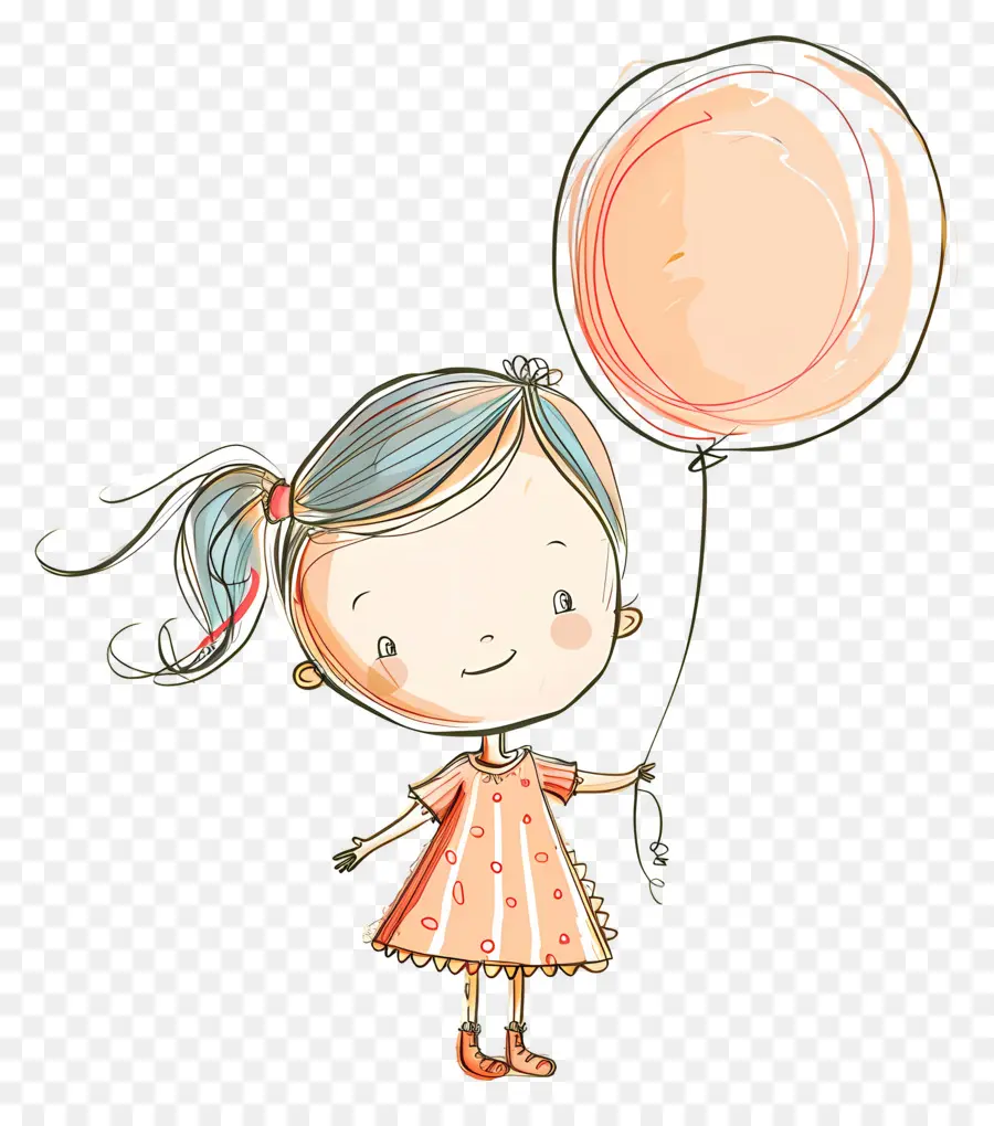 Niña，Niña Con Globo PNG