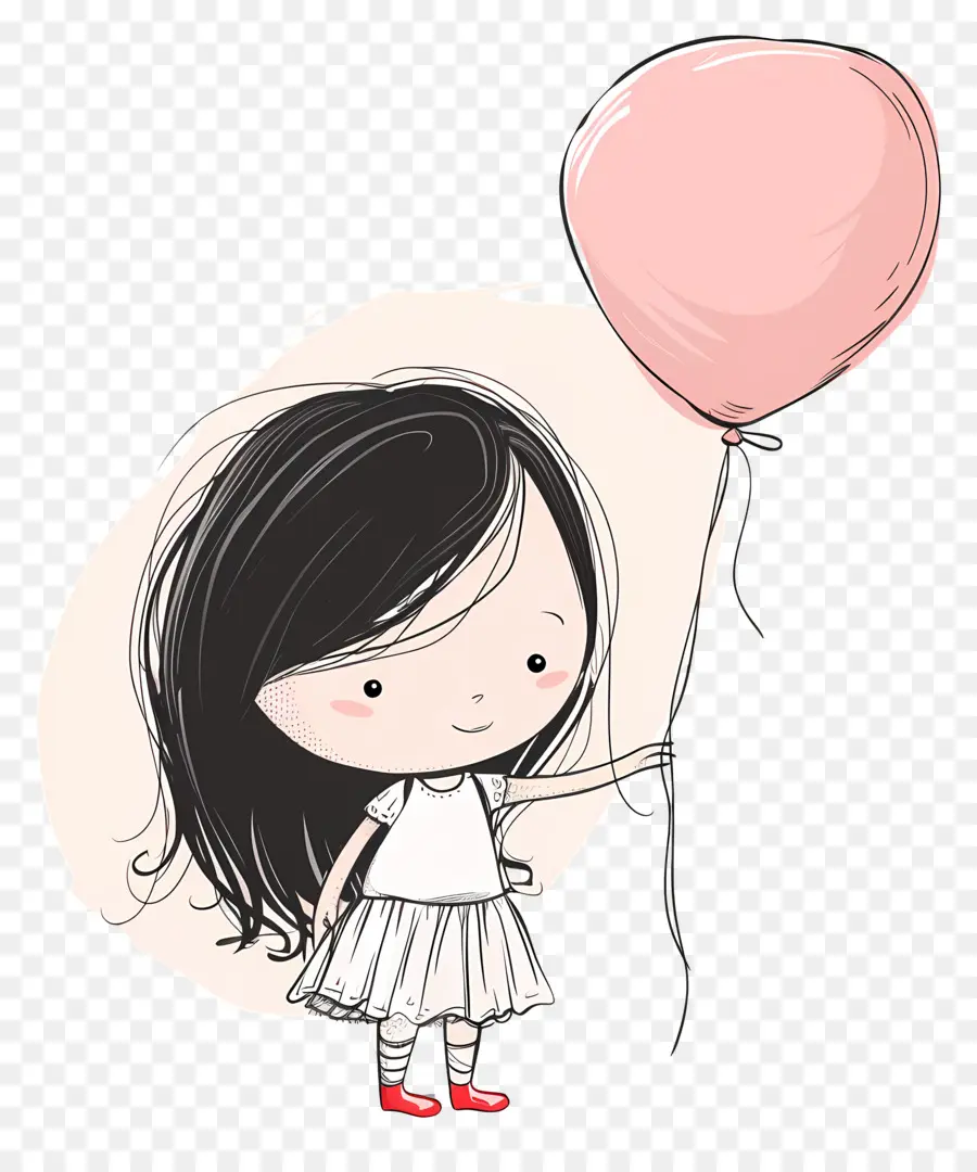 Niña，Niña Con Globo PNG