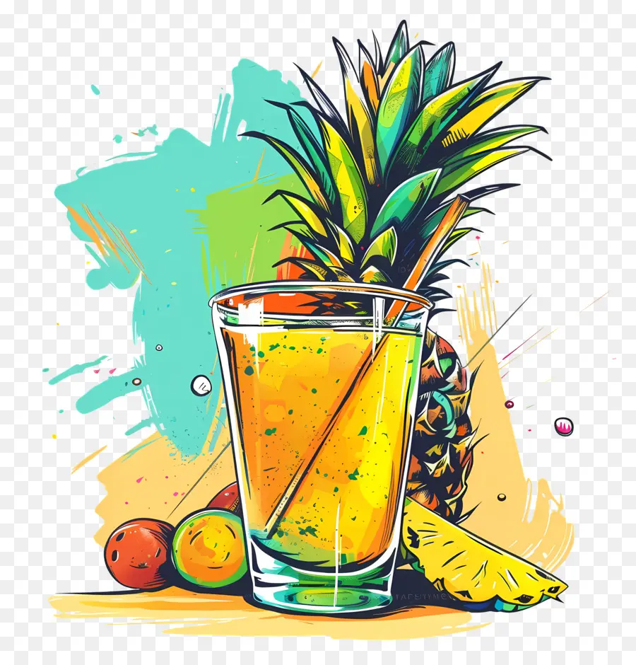 Jugo De Piña，Piña PNG