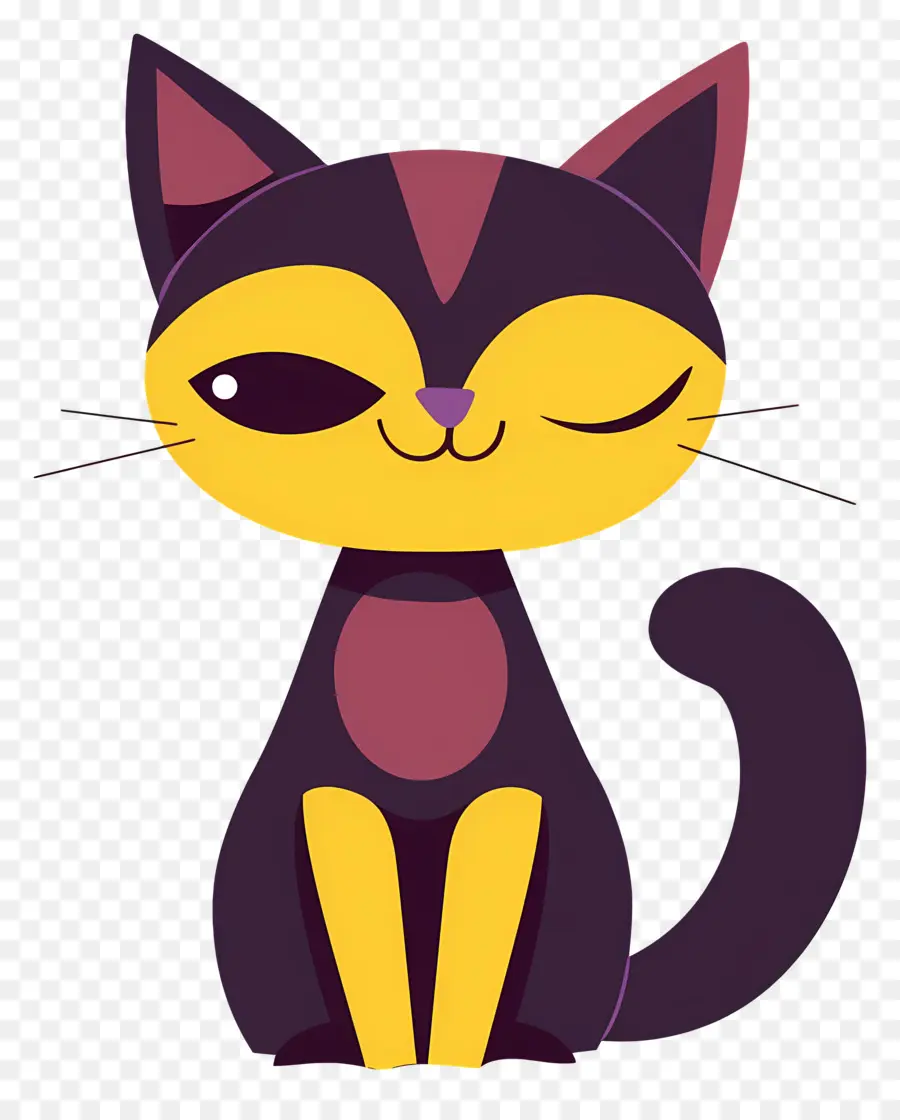 Gato De Dibujos Animados，Gato De Guión PNG