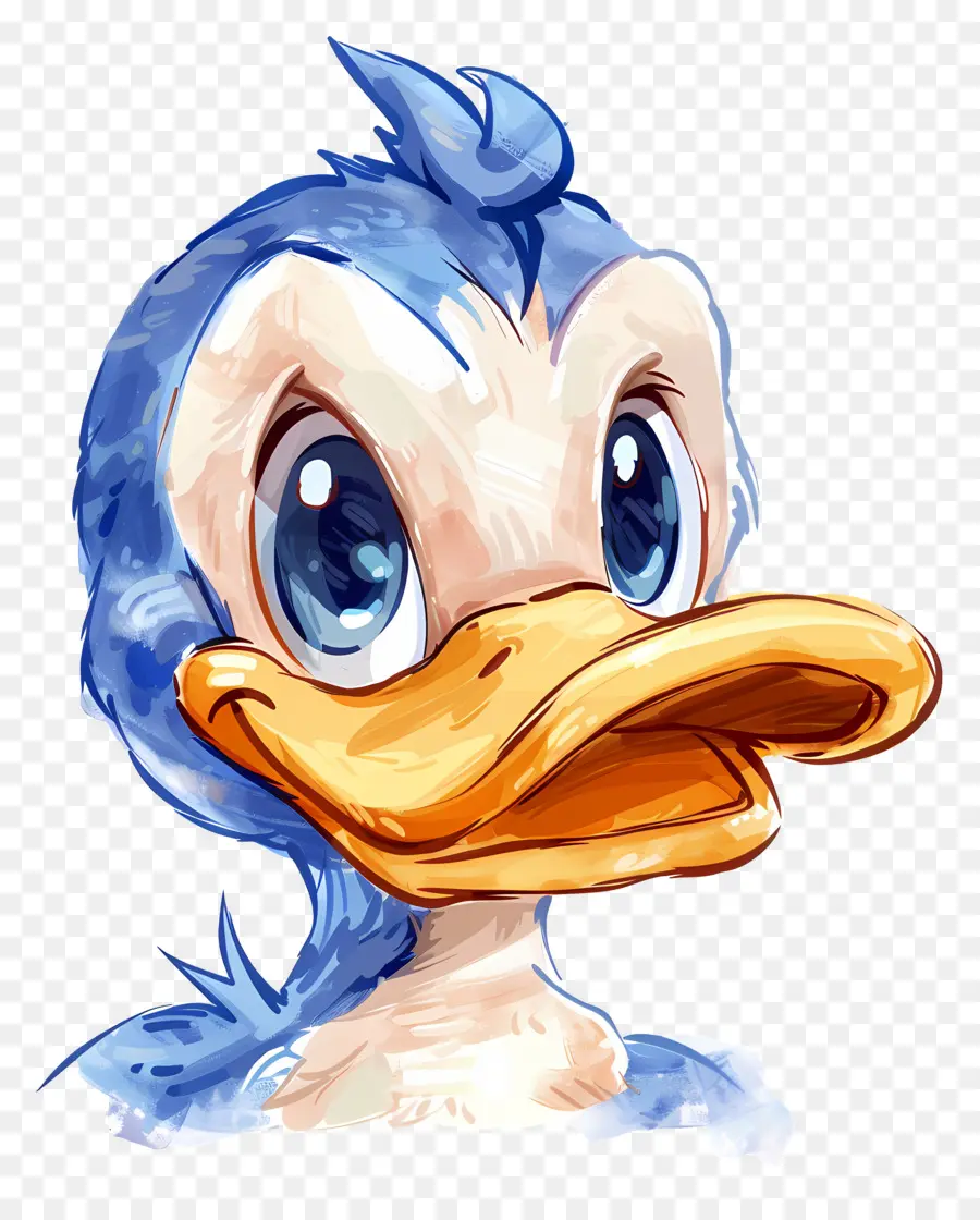 El Pato Donald En La Cabeza，Dibujos Animados De Pato PNG