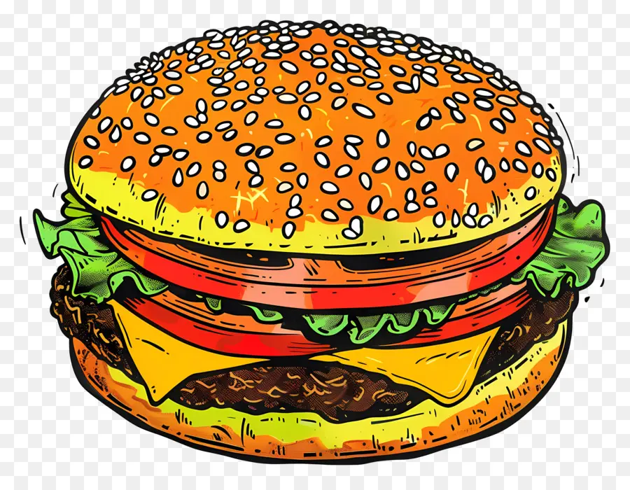 Hamburguesa，Hamburguesa Con Queso PNG