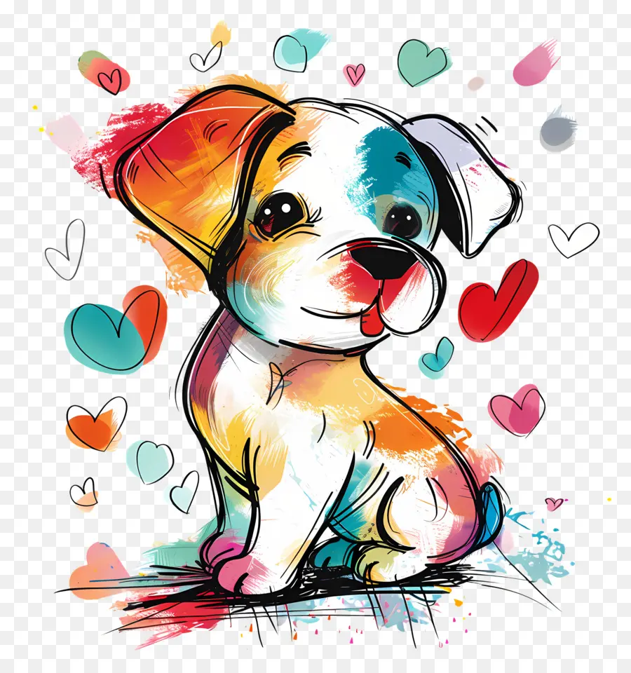 Perro De Dibujos Animados，Lindo Cachorro PNG