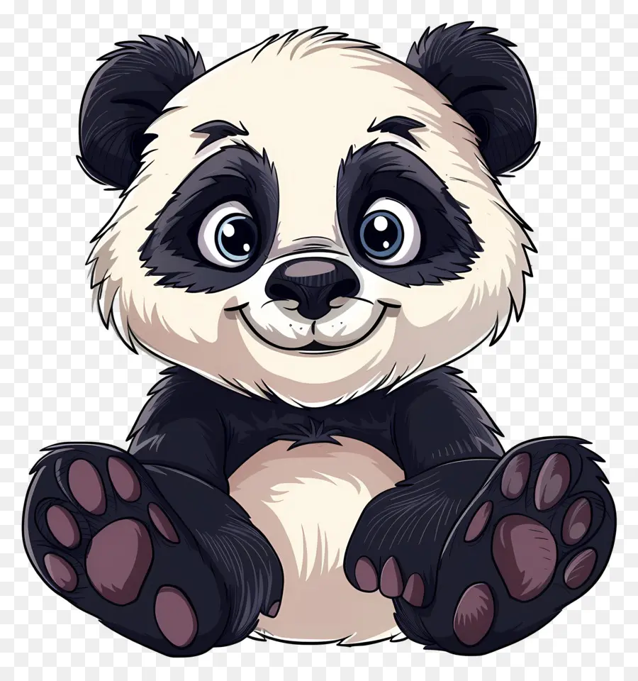 De Dibujos Animados Panda，Lindo Panda PNG