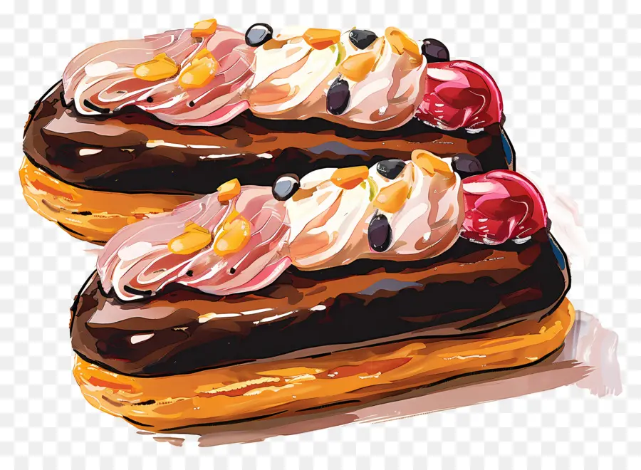 Los Canutos，Eclairs De Chocolate PNG