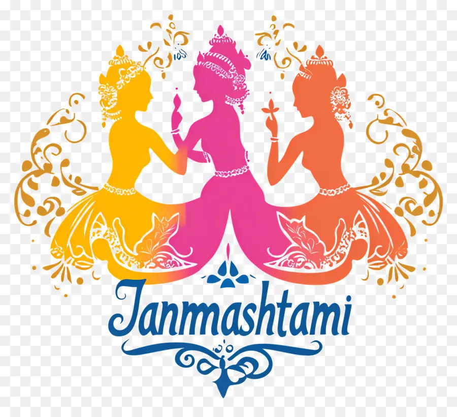 Janmashtami，Bailarines De Janmashtami PNG