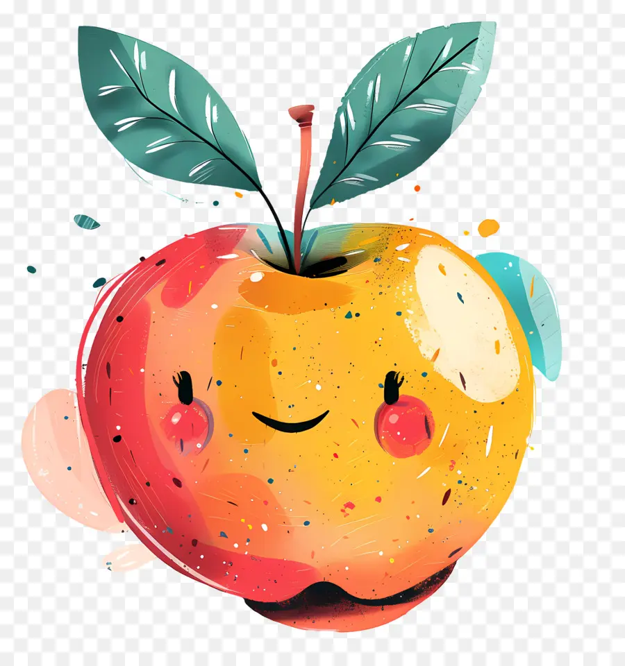 Apple，Sonriendo De Apple PNG