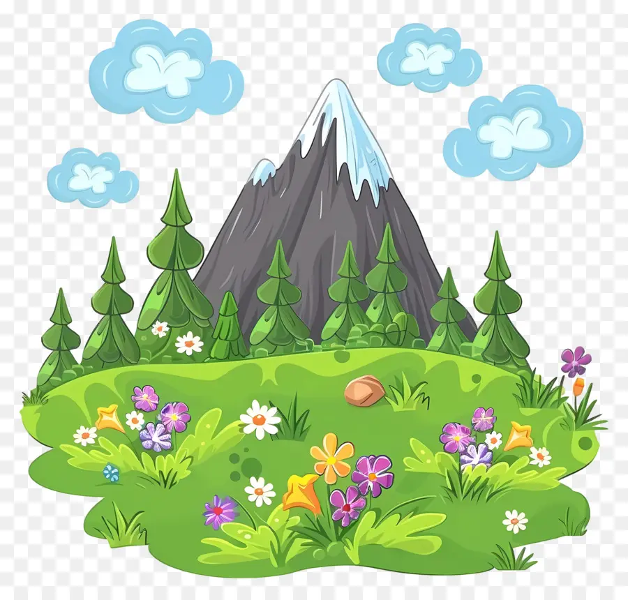 Bosque De Montaña，Paisaje PNG