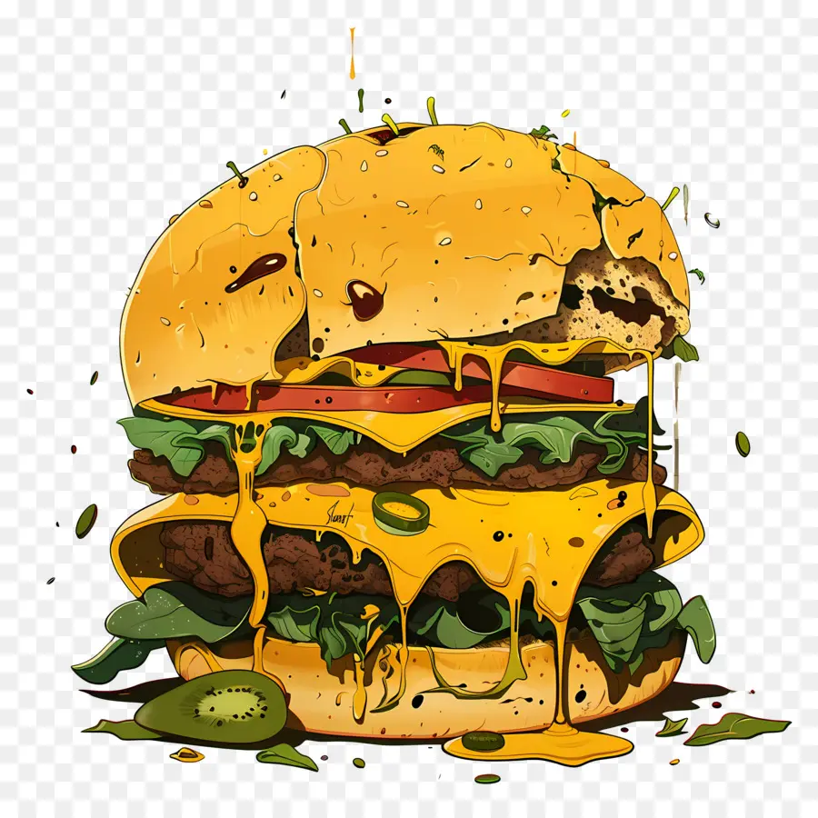 Hamburguesa，Hamburguesa Con Queso PNG