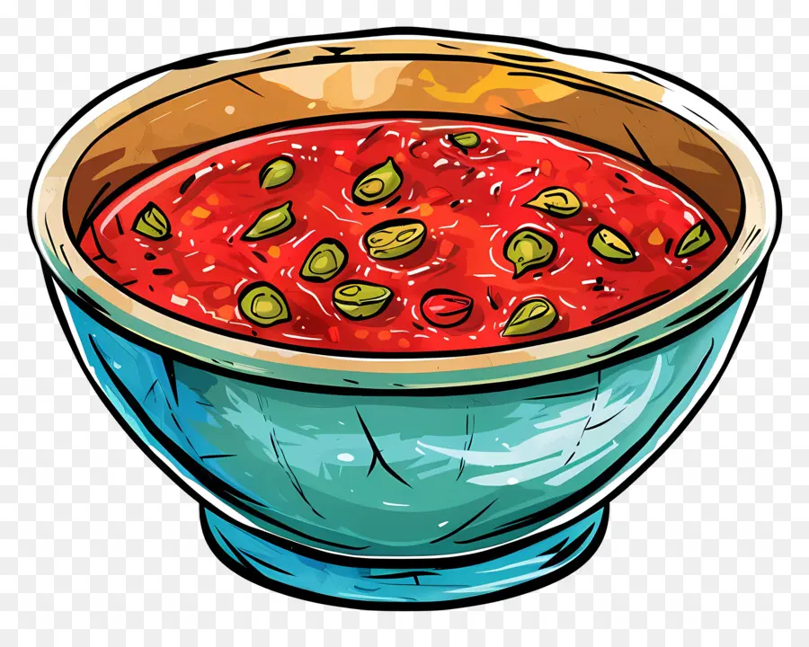 Salsa De Chile，Tazón De Sopa PNG