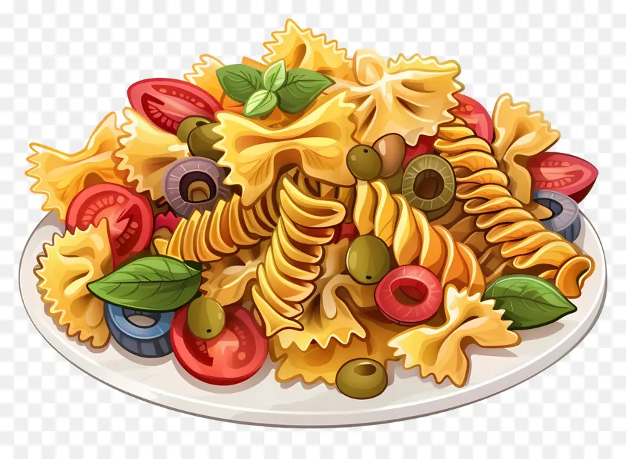 Pasta De Dibujos Animados，Ensalada De Pasta PNG