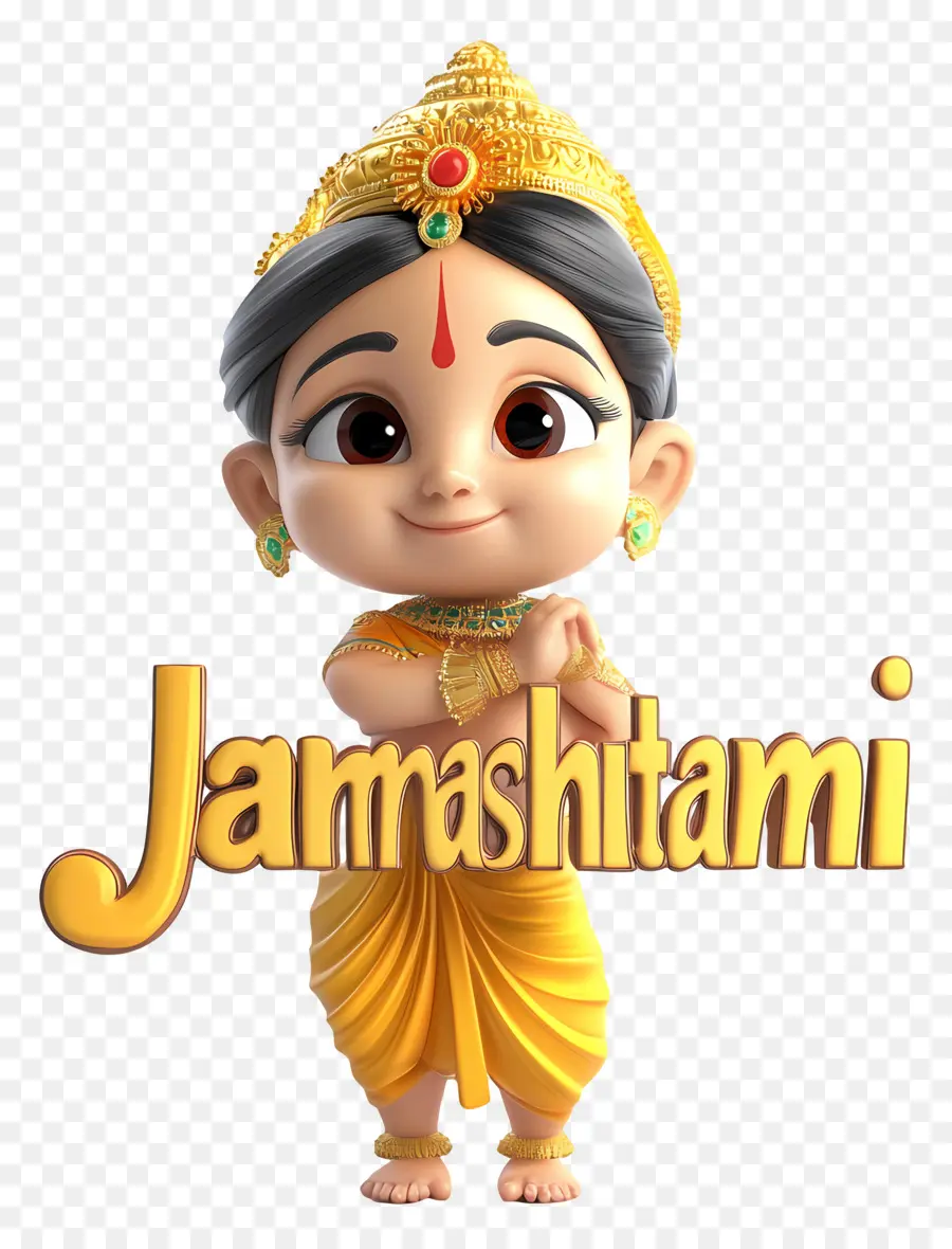 Janmashtami，Personaje De Dibujos Animados PNG