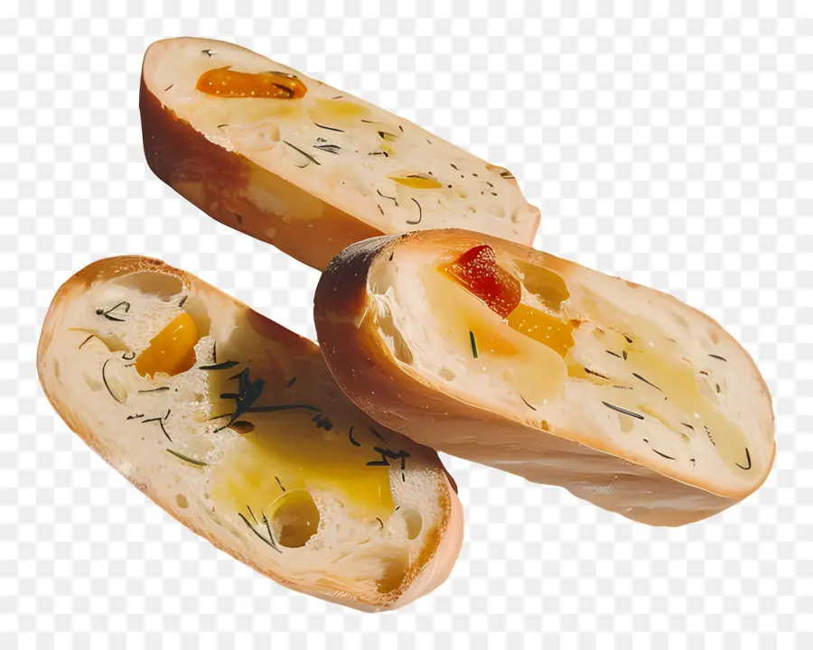 Pan De Ajo，Rodajas De Pan De Ajo PNG