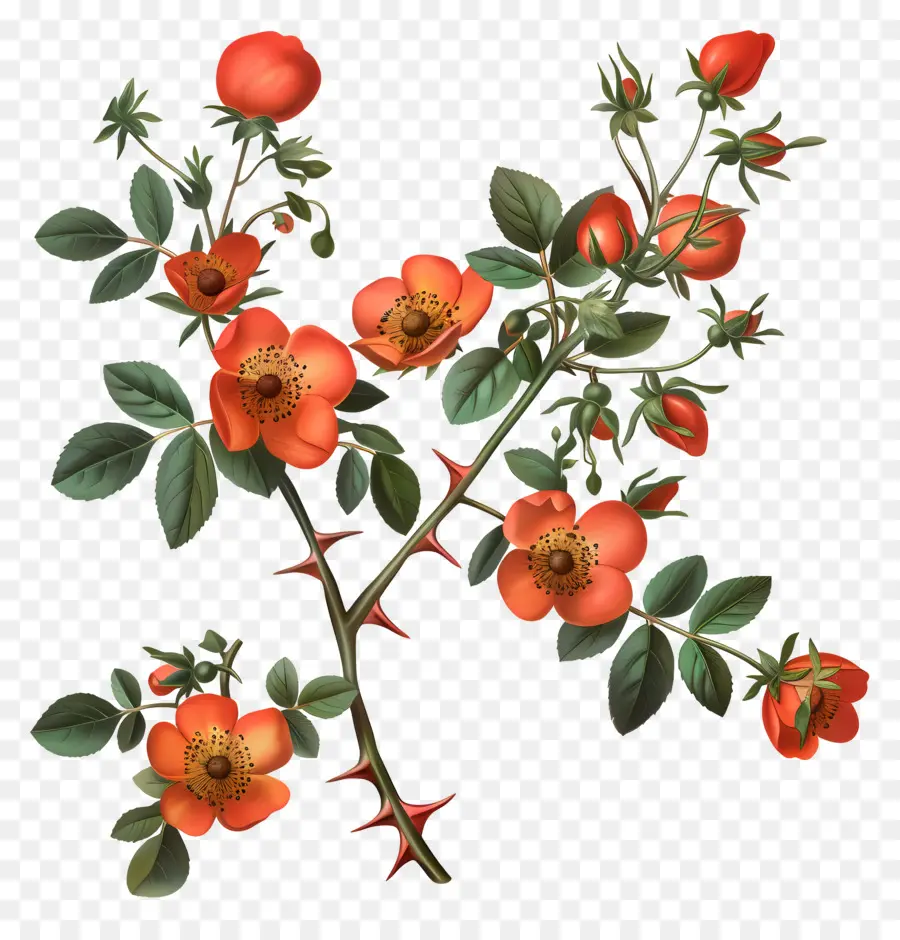 Flores De Rosa，Las Flores De Color Rojo PNG