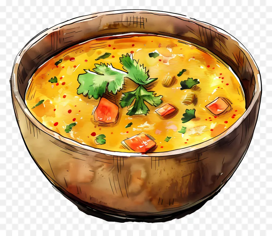 Sopa De Curry，Tazón De Sopa PNG