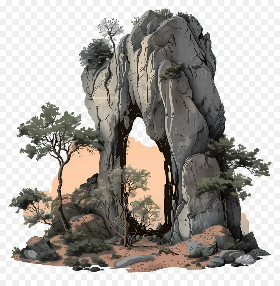 Roca De Cueva，Formación De Roca PNG