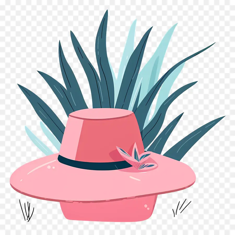 Sombrero De Verano，Sombrero Rosa PNG