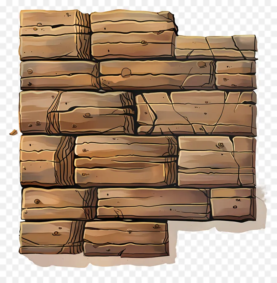 La Pared De Ladrillo，De La Pared De Madera PNG