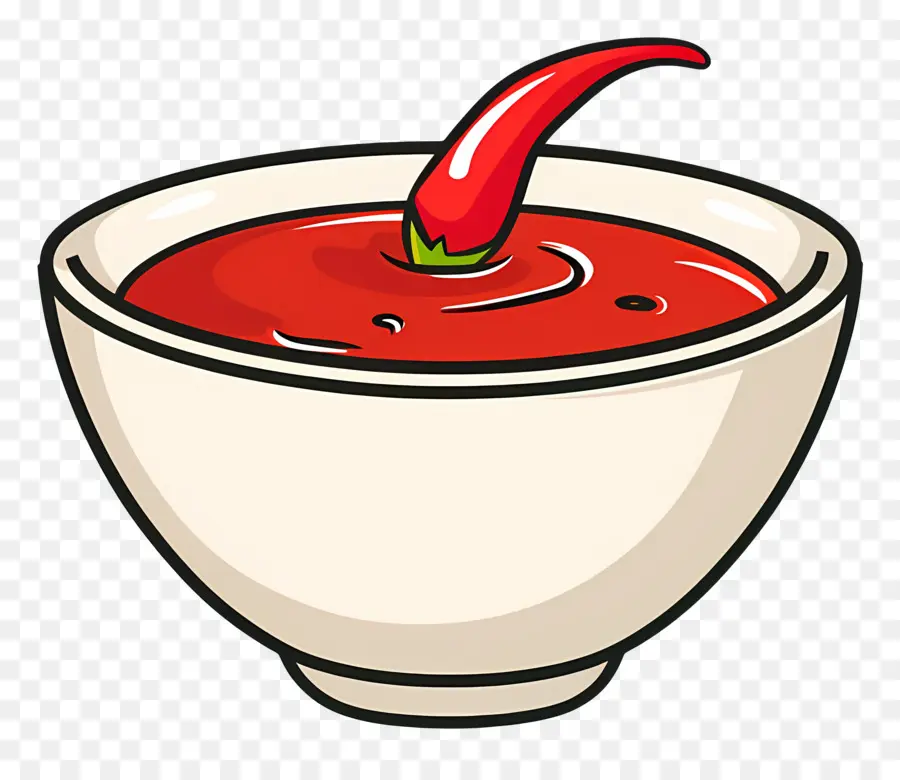 Salsa De Chile，Tazón De Salsa PNG