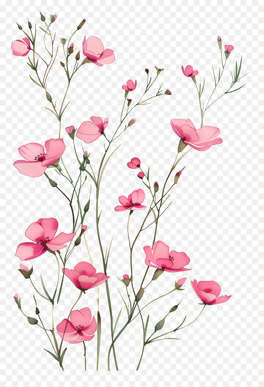 Flores Rosadas，Flores PNG