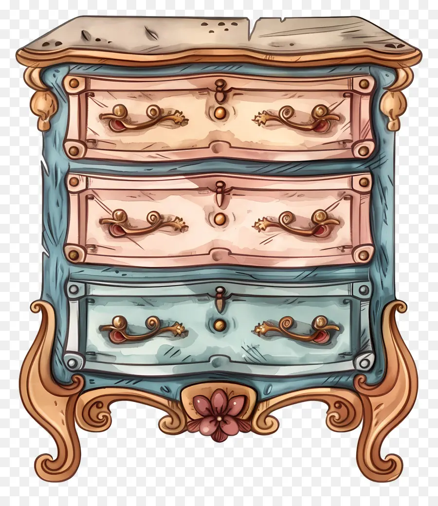 Dresser，Tocador Vintage PNG