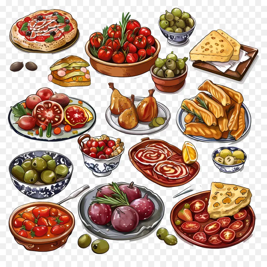 Comida Española，Comida Italiana PNG