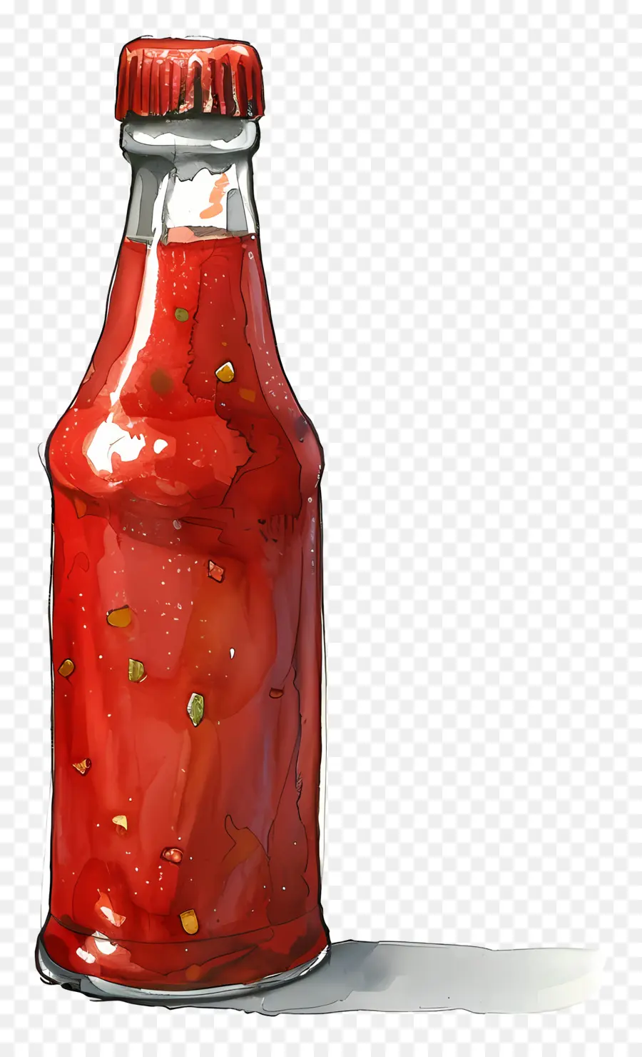 Botella De Salsa De，Salsa De Tomate PNG