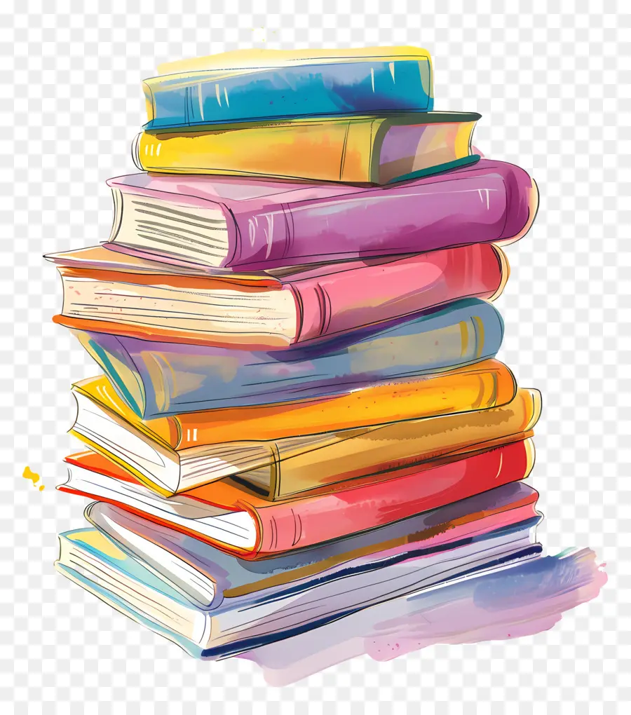 Pila De Libros，Libros PNG