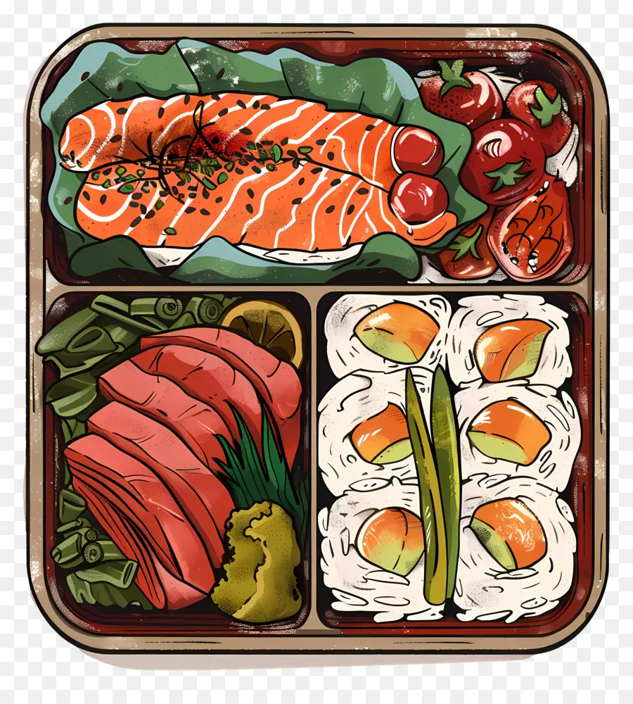 Bento，Caja Bento PNG