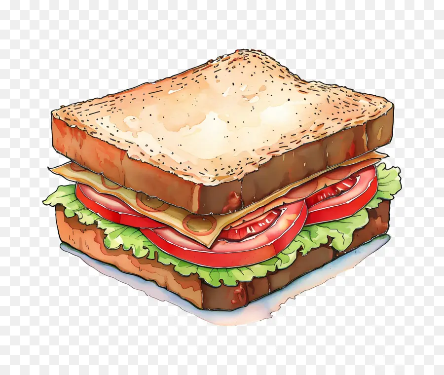 Pan De Sandwich，Sándwich De Queso PNG