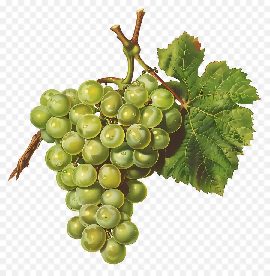 Uvas Verdes，Las Uvas PNG