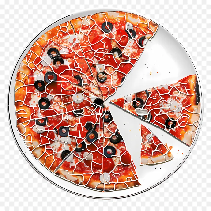 Pizza De La Placa，Pizza Agrietada PNG