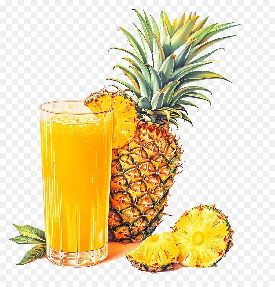 Jugo De Piña，Fruta PNG