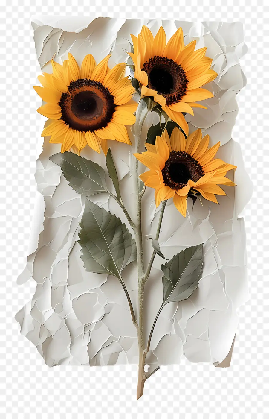 Ramo De Flores De Girasol，Los Girasoles PNG